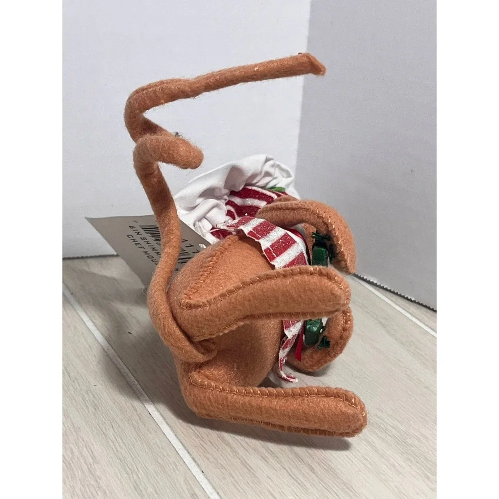 Annalee Shimmermint Chef Mouse Christmas Felt Doll Figure 600411 Tree cookie